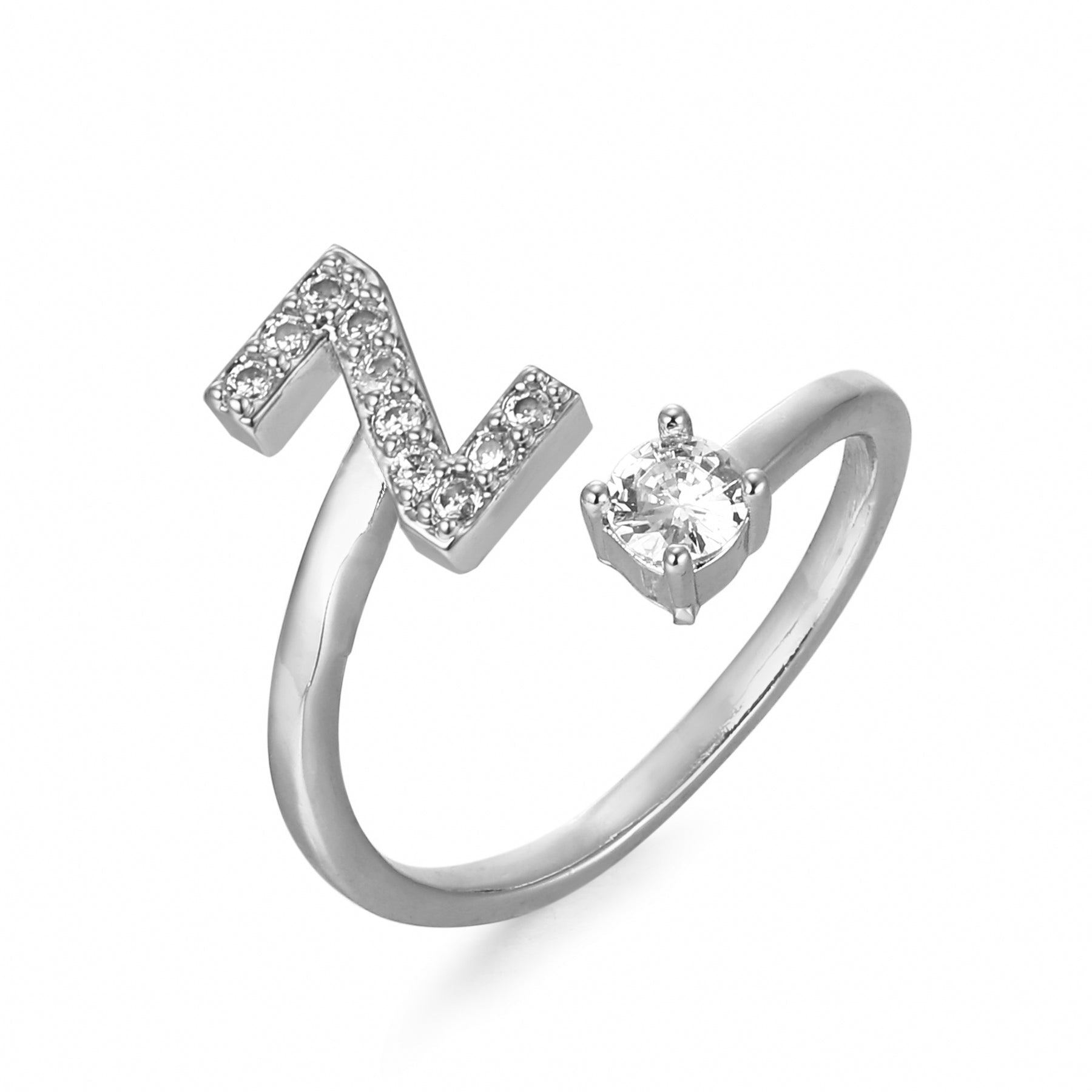 Étoile | Personlig Bogstav Ring – Elegant Design Med Unikt Præg 57