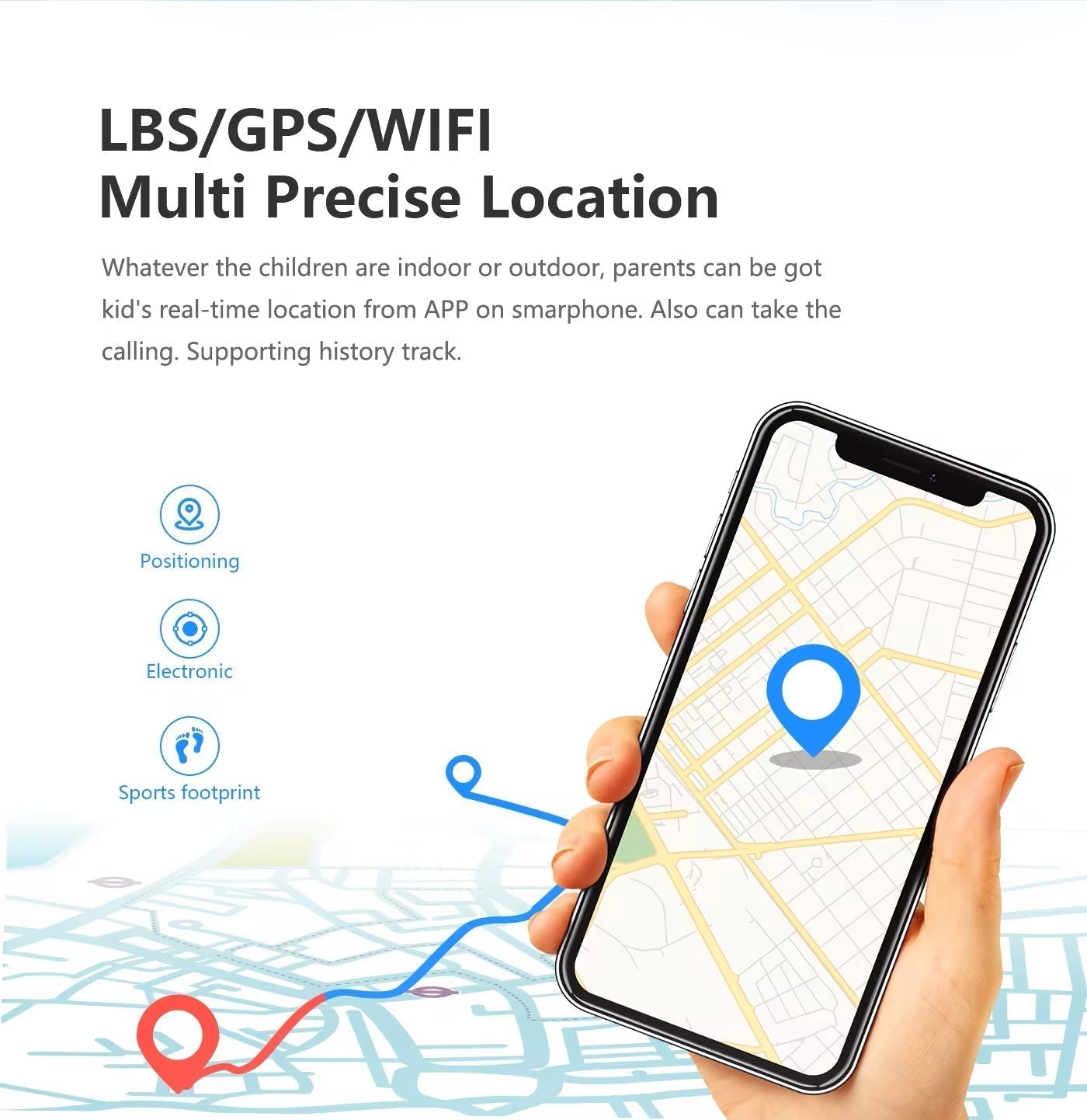 KidTrack | Smart GPS-ur med videoopkald & nødkald