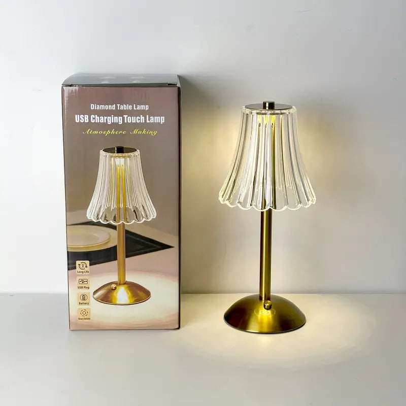 GleamStone | Bordlampe – Raffineret Udtryk og Fleksibel Lysstyrke