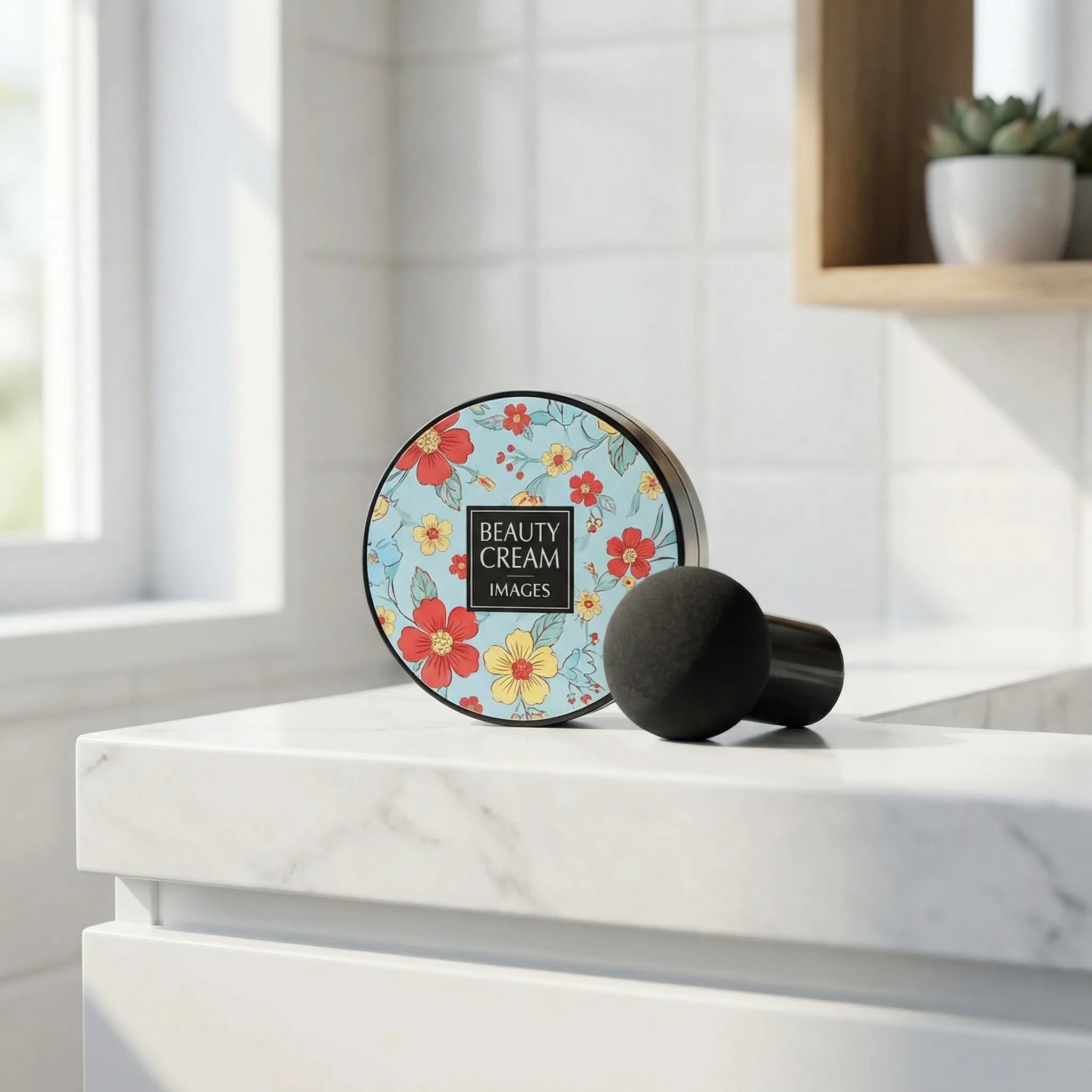 Glowveil - CC-Creme Med Svampepenselsæt Nuvenci.dk