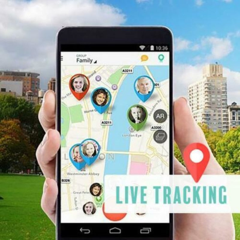 KidLocate | Mini GPS-tracking-enhed til børn med realtidslokalisering & SOS-funktion