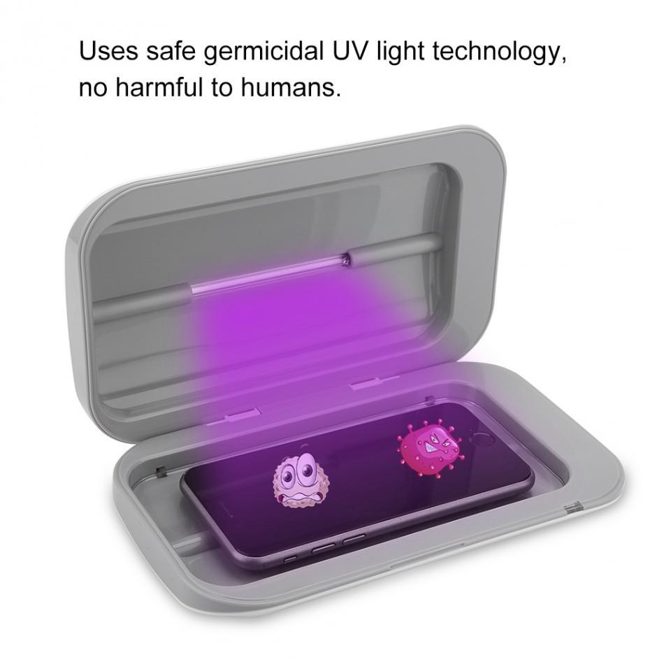 GermShield | UV Telefon Sanitizer – Hurtig & Sikker 6-minutters rengøring