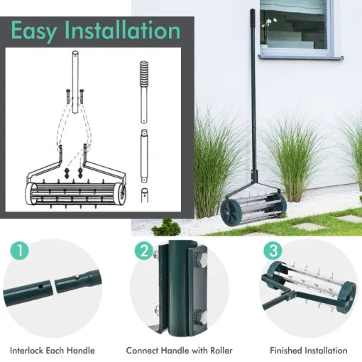 LawnSpike | Robust manuel græs-spike jordluftningsværktøj