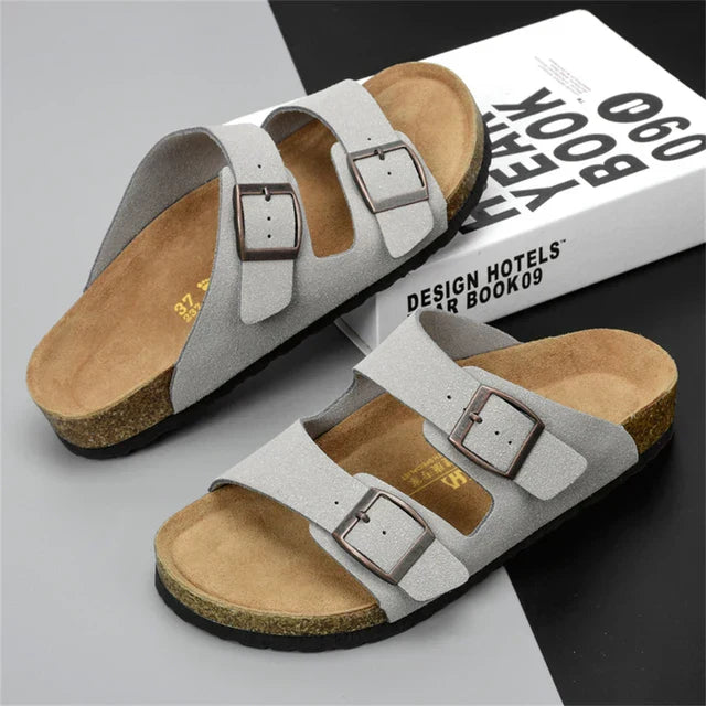 Læder Sandaler Til Mænd - Ergonomisk Sål, Justerbare Riemer, Komfort-6