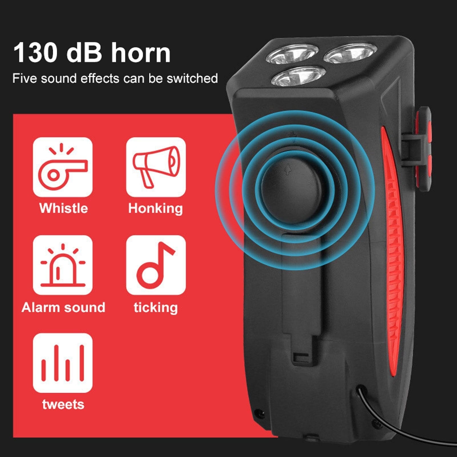 RideForce | Cykellygte – Lys, Horn, Powerbank & Holder