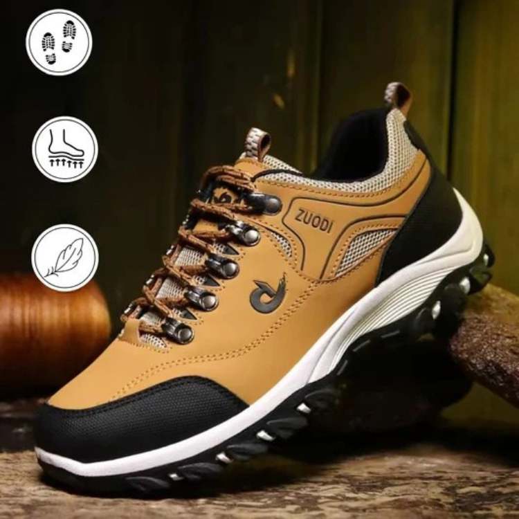 Hikeron - Lavskaftet Vandresko Med Bred Tåboks Brun Nuvenci.dk