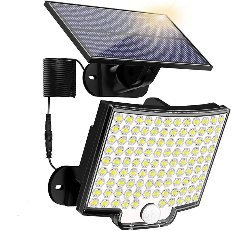 SunSecure | 106 LED Solcelle Udendørslys med Bevægelsessensor