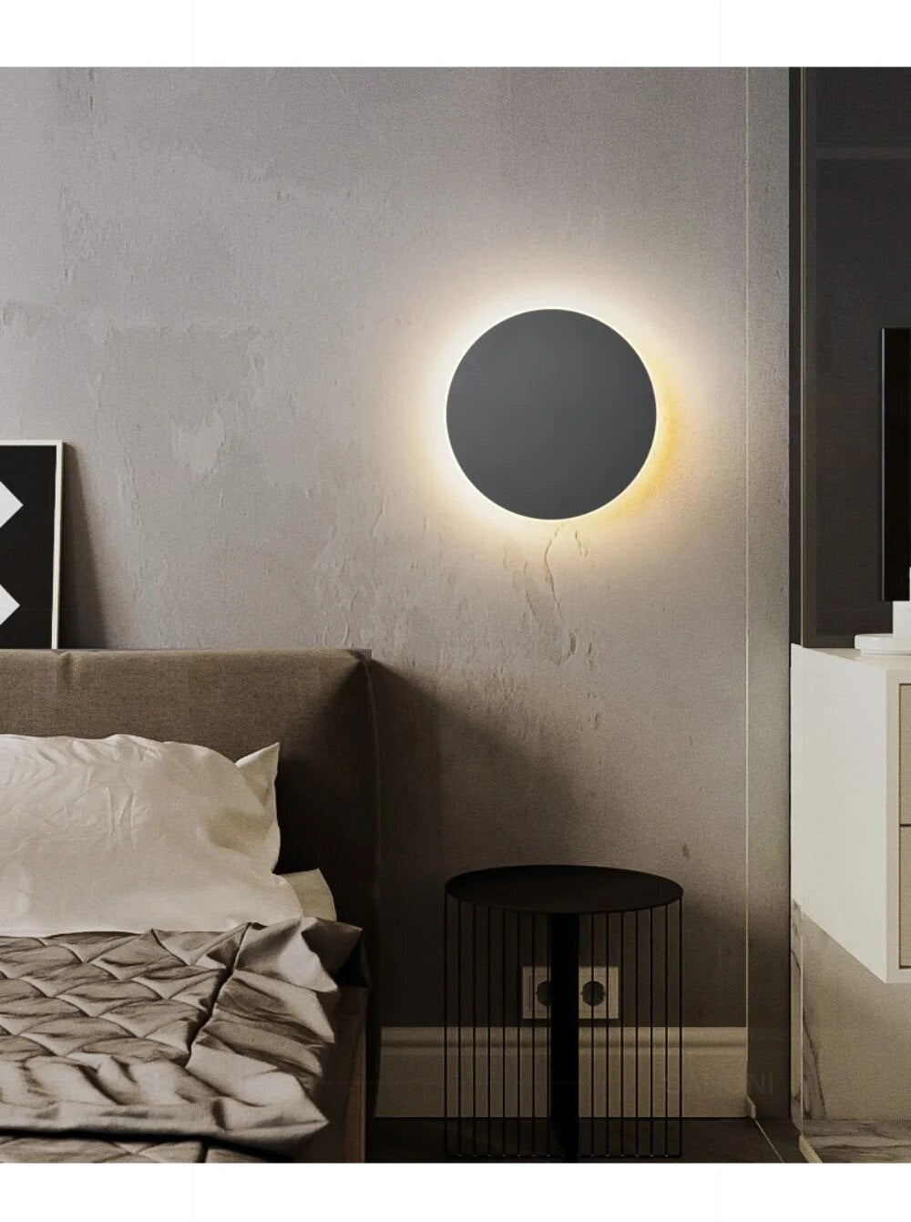 CircleBeam | LED Væglampe – Elegant belysning til enhver indretning
