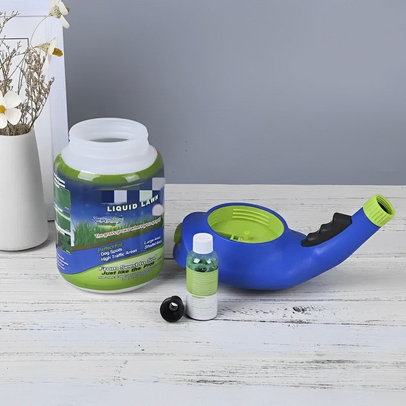 LawnBloom | Plæne Spray – Hurtig Reparation af Bare Pletter