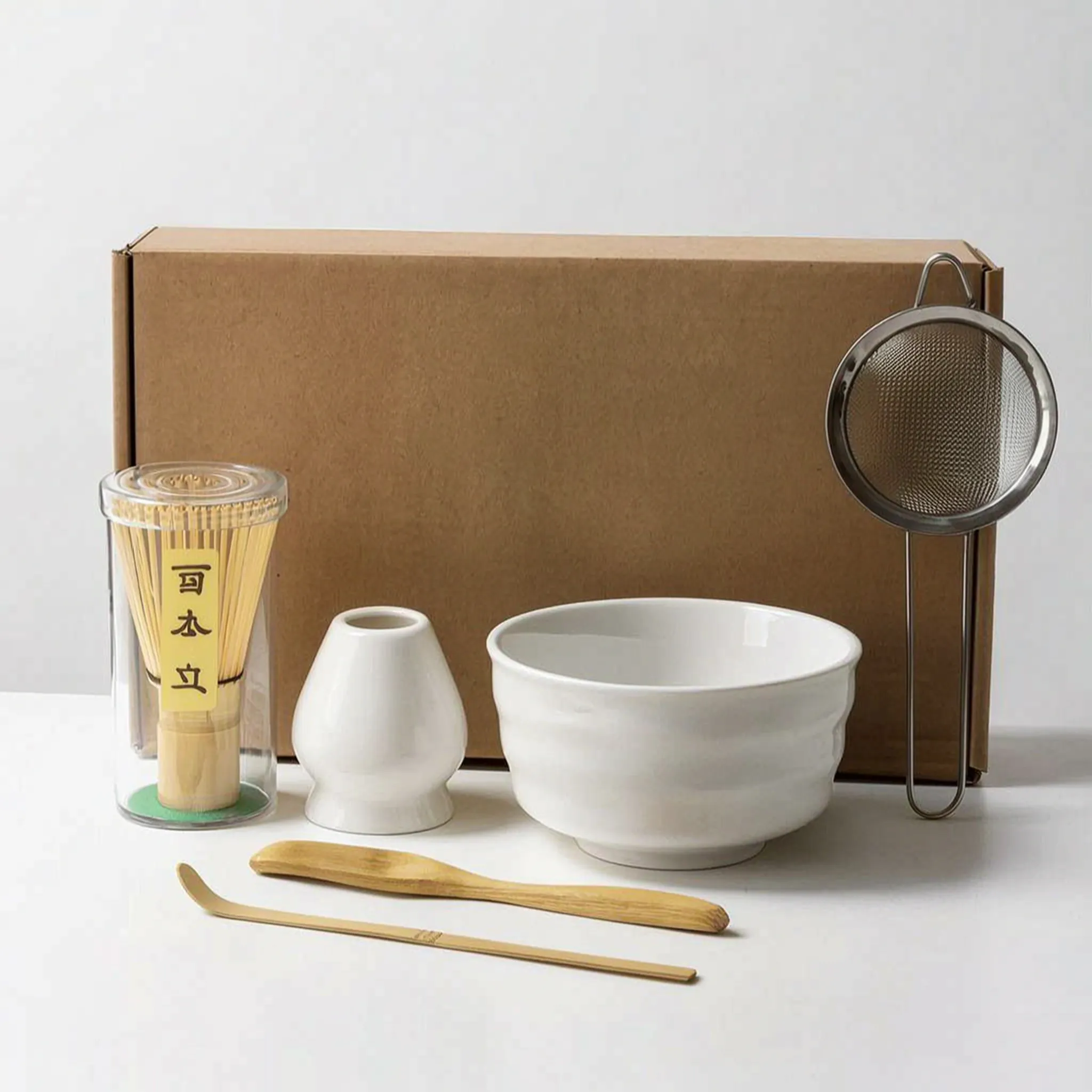 Lumitea - Traditionelt Japansk Inspireret Matcha Sæt Hvidt Sæt Nuvenci.dk