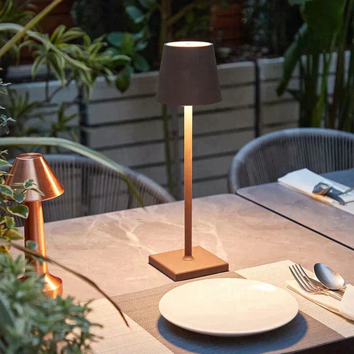 EternoLight | Trådløs Bordlampe – Hyggebelysning til Hjem og Have