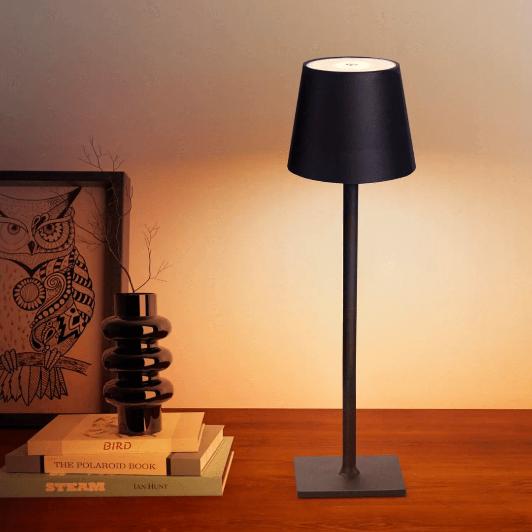 EternoLight | Trådløs Bordlampe – Hyggebelysning til Hjem og Have