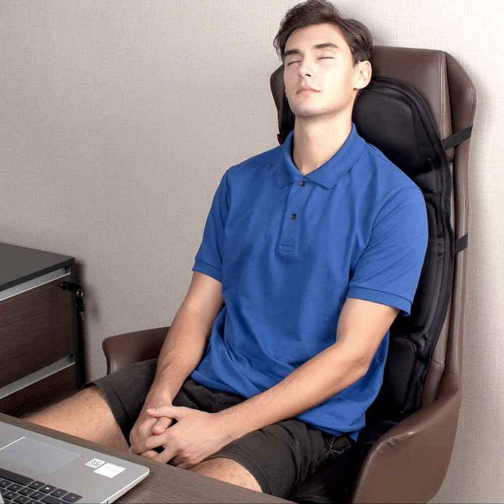 PulseRelief | Massagestolspude – Transportabel Massage overalt