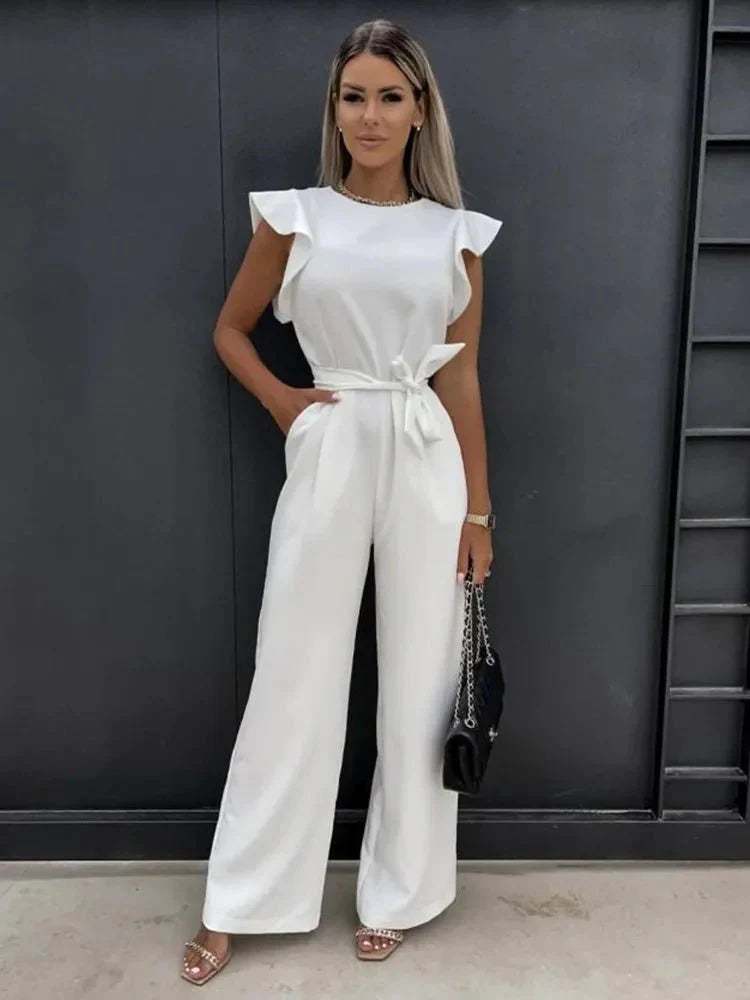 Naomi | Eleganter Jumpsuit mit Raffinierten Ärmeln | Damen2