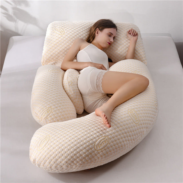 ComfortWave | Graviditetspude – Ergonomisk Støtte til Hele Kroppen