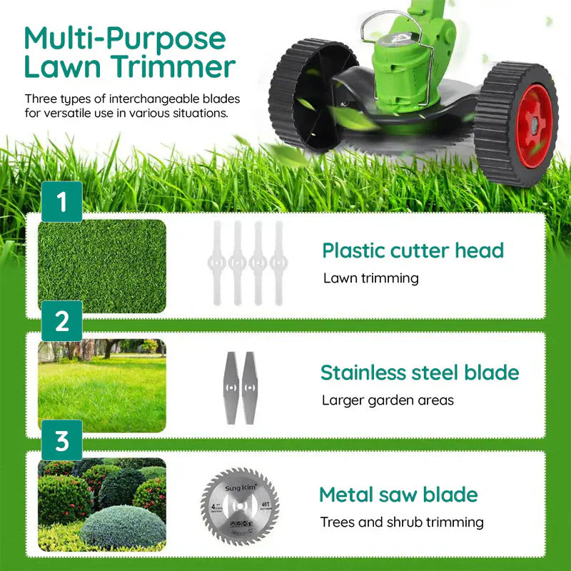 LawnPro | Justerbar elektrisk trimmer med 18.000 omdr./min motor