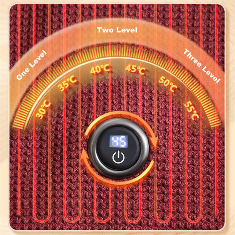 ThermaSoft | Vaskbar Elektrisk Varme tæppe med USB-tilslutning