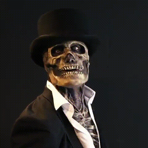 GraveMask | Halloween Maske – Realistisk Skeletdesign