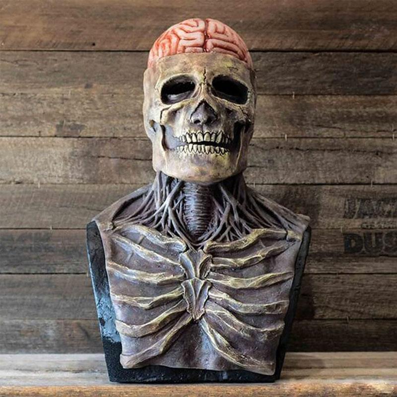 GraveMask | Halloween Maske – Realistisk Skeletdesign