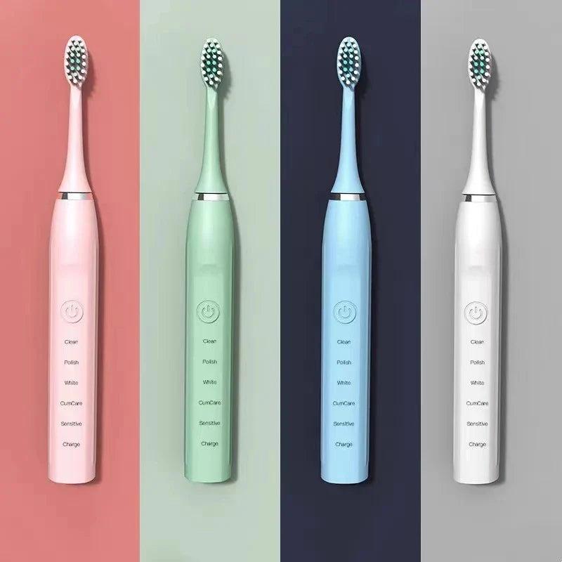 FreshVibe | Sonic Tandbørste med Langtidsholdbare Børstehoveder