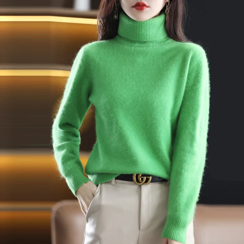Ara | Blød Højhalset Cashmere Strik | Damer