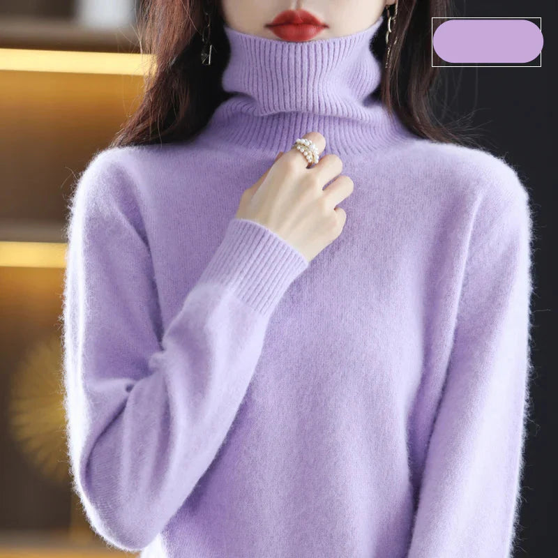 Ara | Blød Højhalset Cashmere Strik | Damer