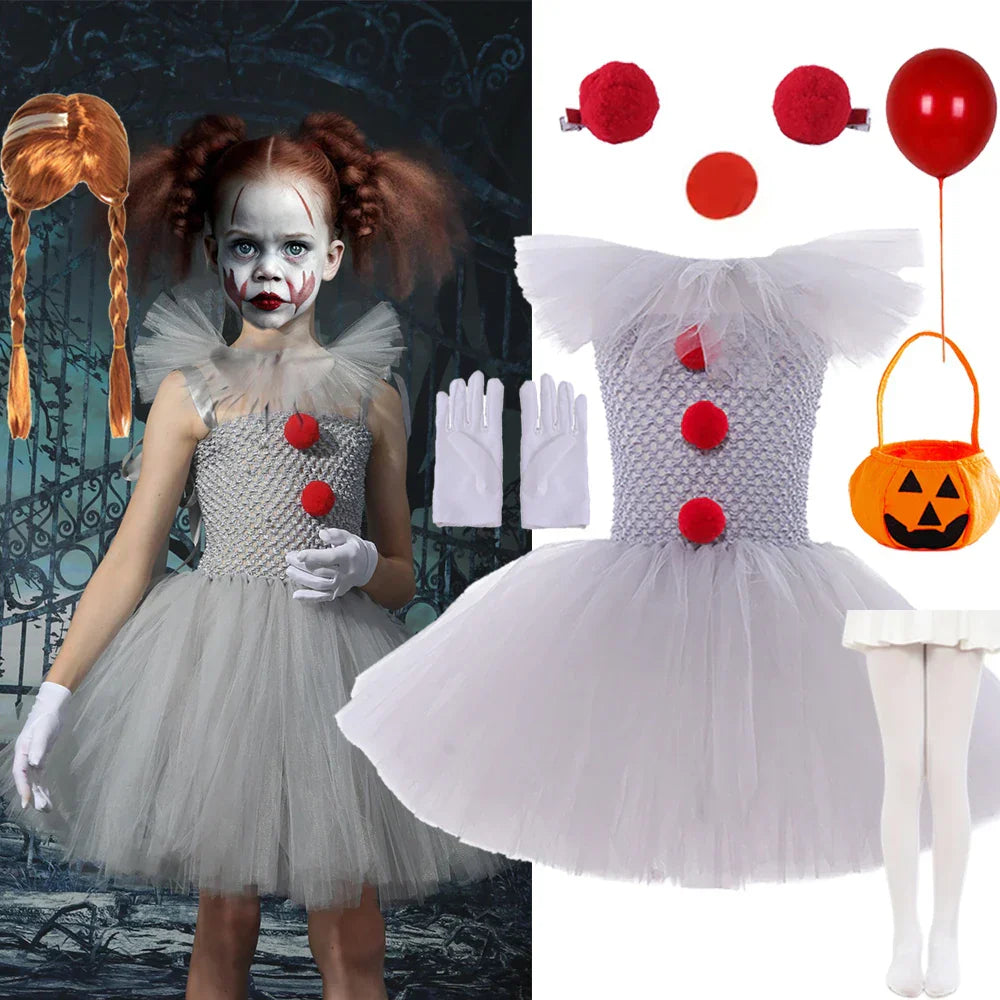 SpookCharm | Halloween Kjole til Børn – Sjovt & Uhyggeligt Design