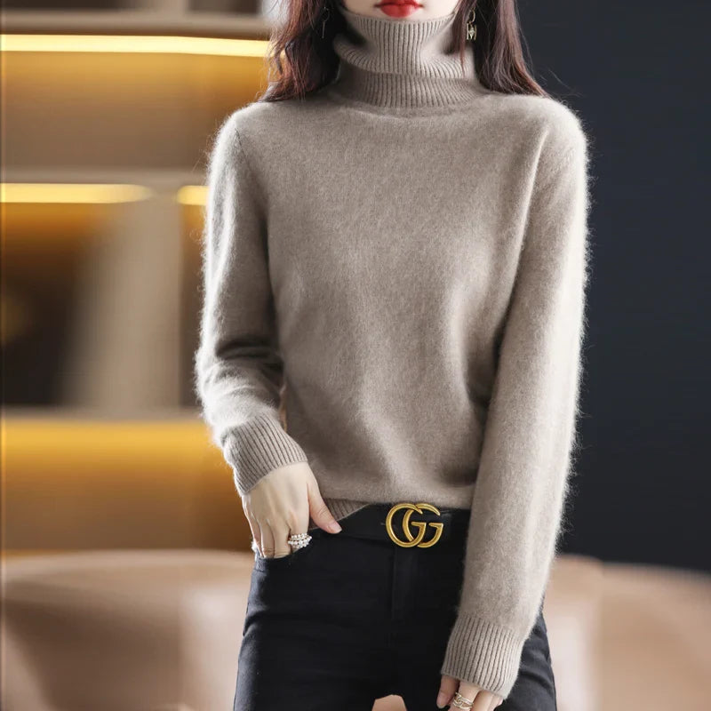 Ara | Blød Højhalset Cashmere Strik | Damer