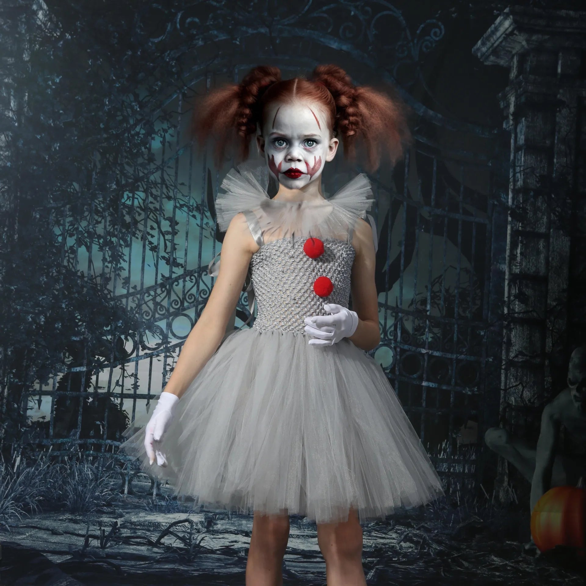 SpookCharm | Halloween Kjole til Børn – Sjovt & Uhyggeligt Design