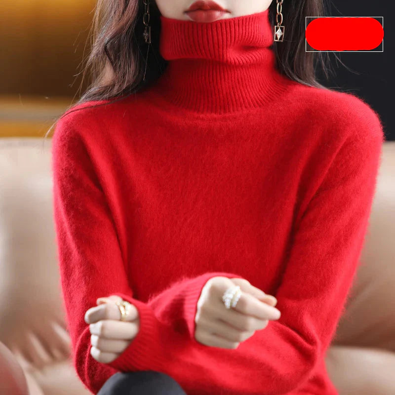 Ara | Blød Højhalset Cashmere Strik | Damer