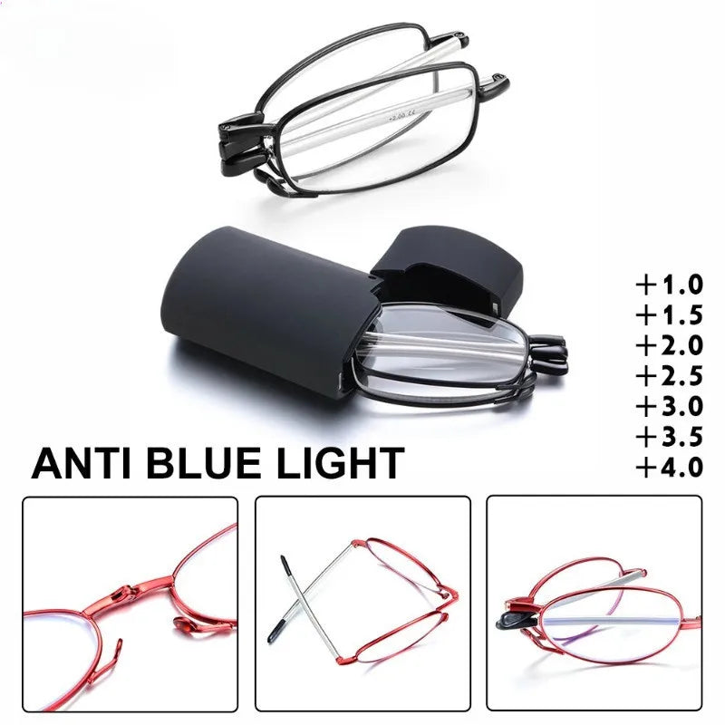 FoldGlass | Ultrakompakt Læsebrille med Etui