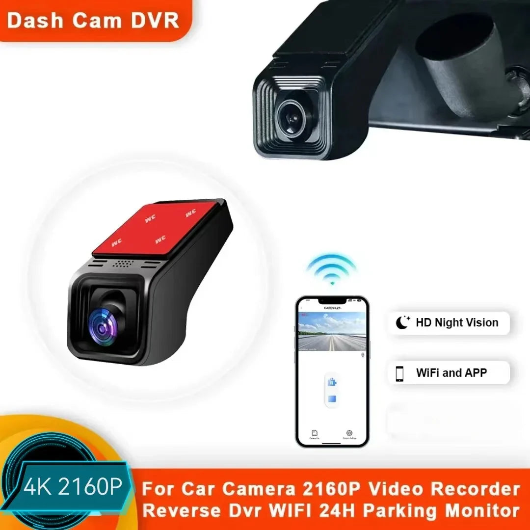 DriveMax | 4K Wi‑Fi Dashcam med GPS + Dobbeltkamera
