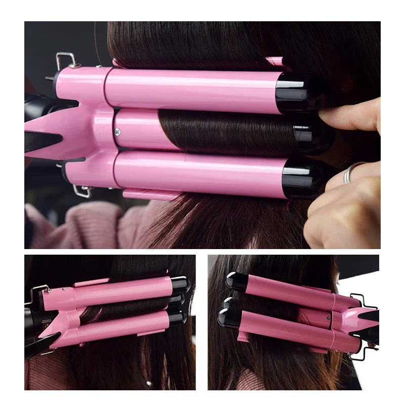 VeloCurl | Professionel 3-Tønde Styler for Hurtig Styling