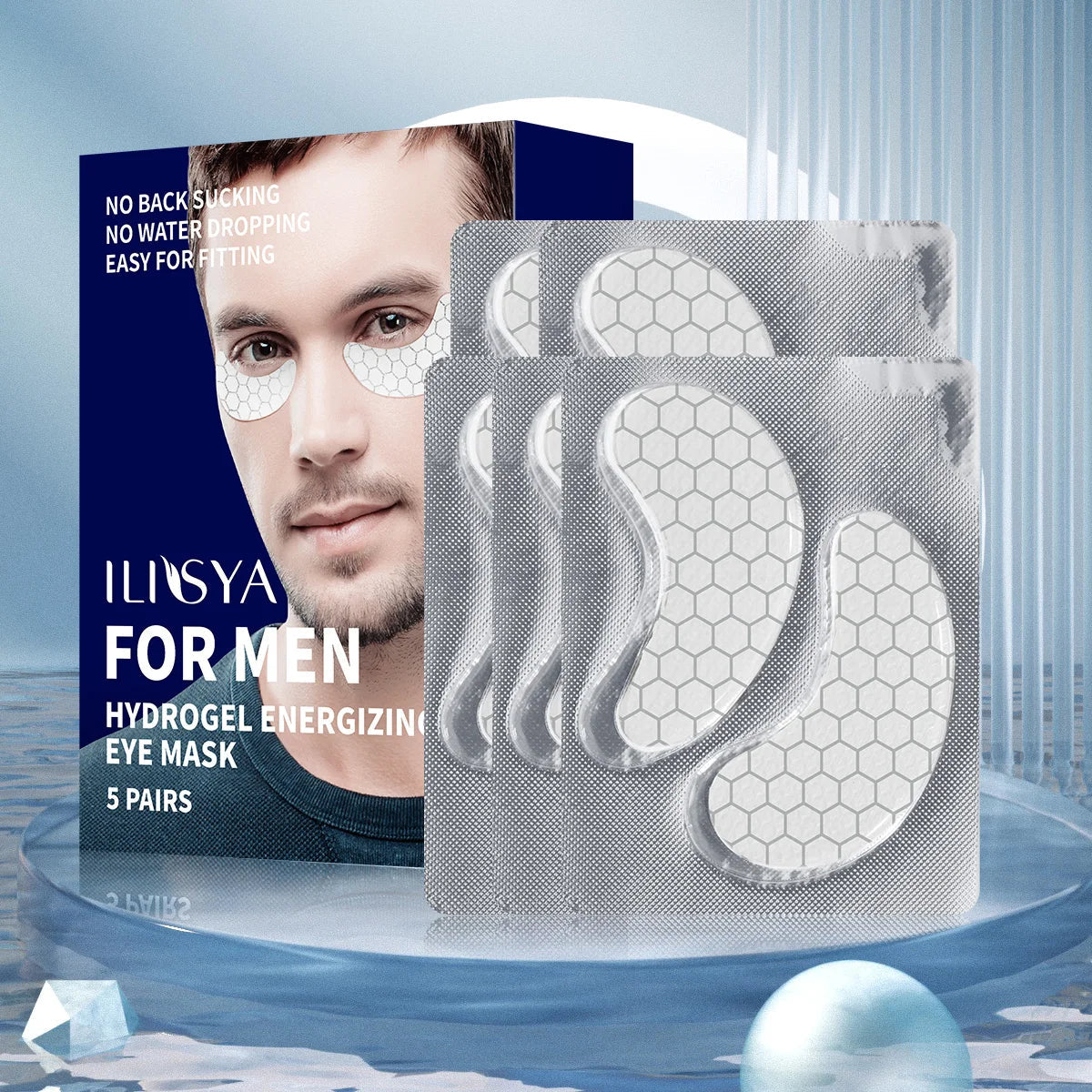 LumiDerma | Hyaluronsyre Øjenpads Dyb Fugtpleje