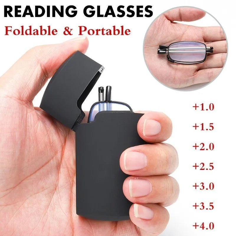 FoldGlass | Ultrakompakt Læsebrille med Etui