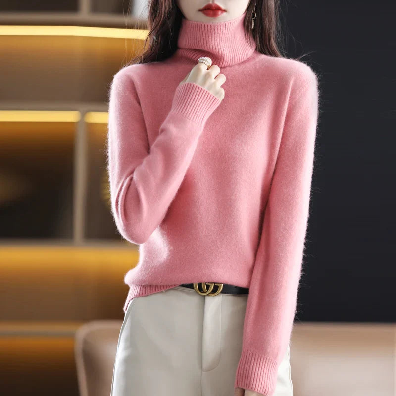 Ara | Blød Højhalset Cashmere Strik | Damer