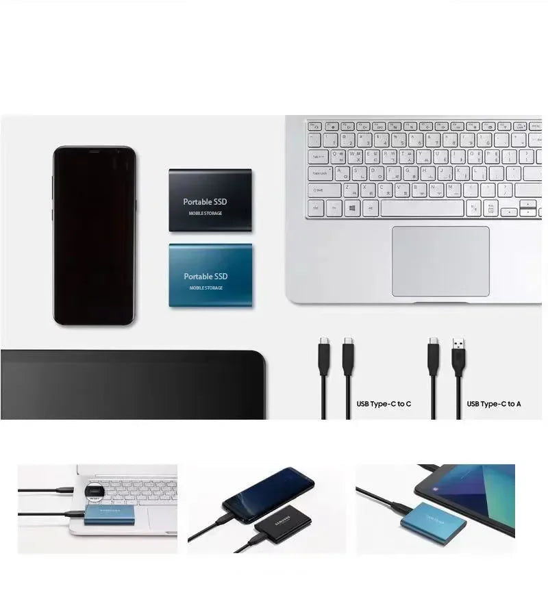 SpeedRive Pro - 2TB Ekstern SSD Harddisk med USB3.1 og M.2 Type-C-6