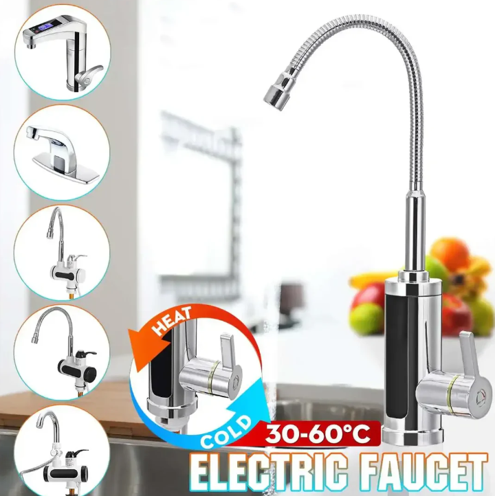 AquaQuick | Køkkenarmatur med 3000W Hurtigopvarmning