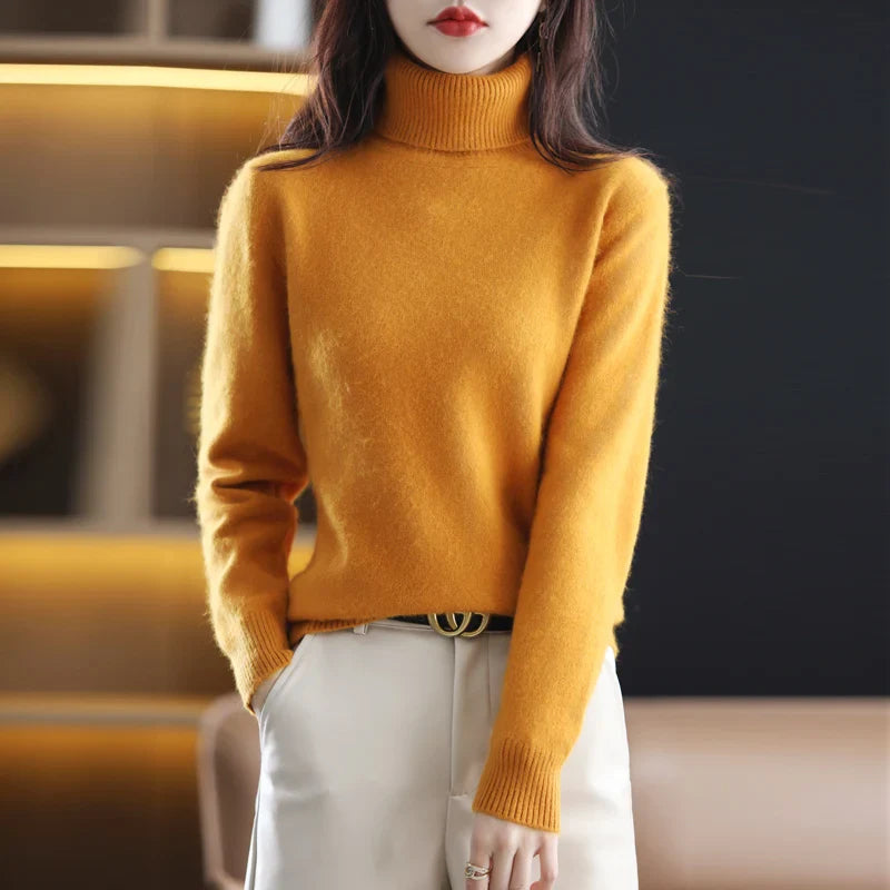 Ara | Blød Højhalset Cashmere Strik | Damer