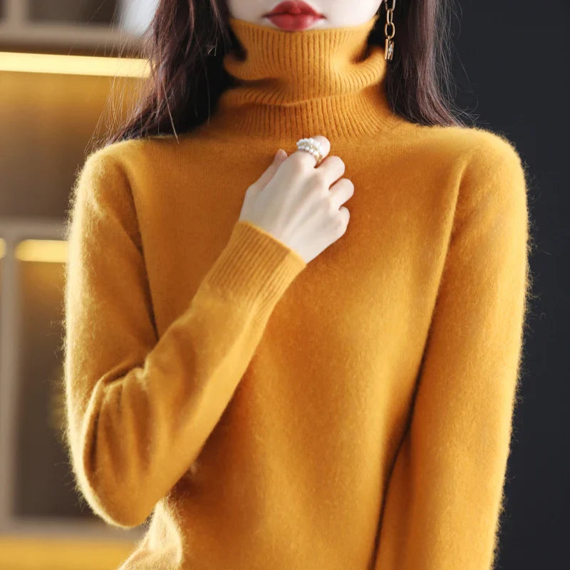 Ara | Blød Højhalset Cashmere Strik | Damer