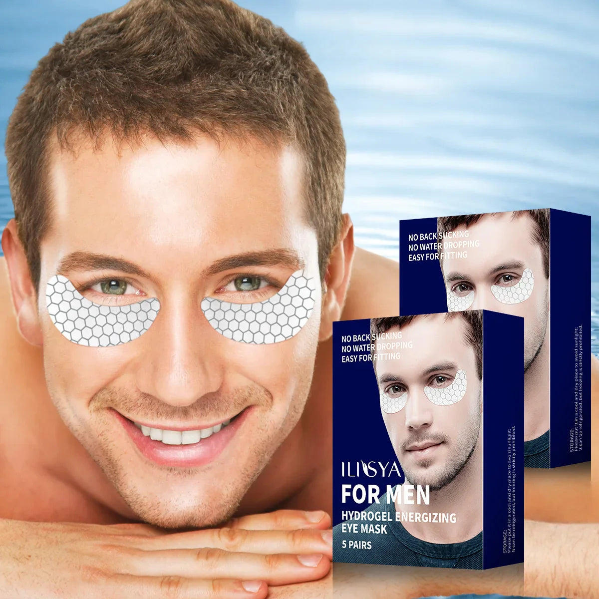 LumiDerma | Hyaluronsyre Øjenpads Dyb Fugtpleje