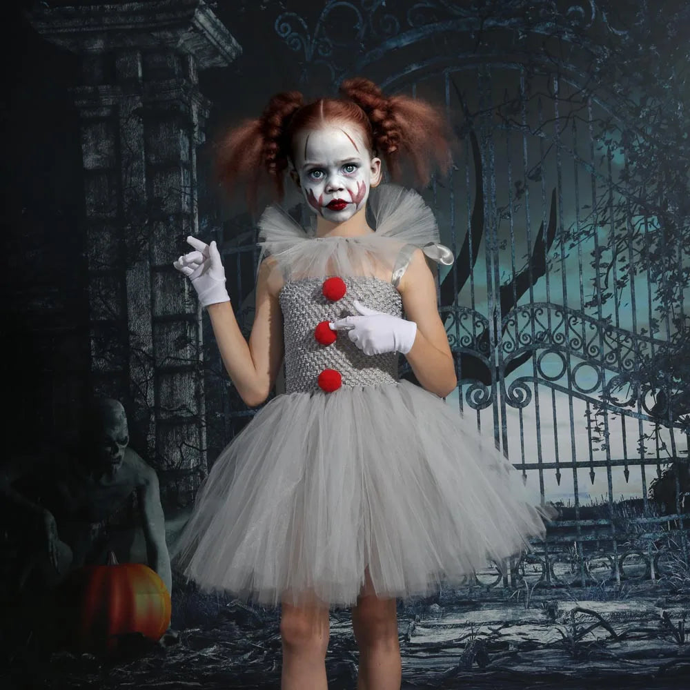 SpookCharm | Halloween Kjole til Børn – Sjovt & Uhyggeligt Design