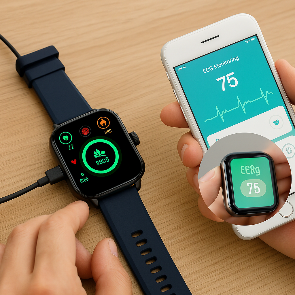 MediTime | Smartwatch til hjertehelse og velvære