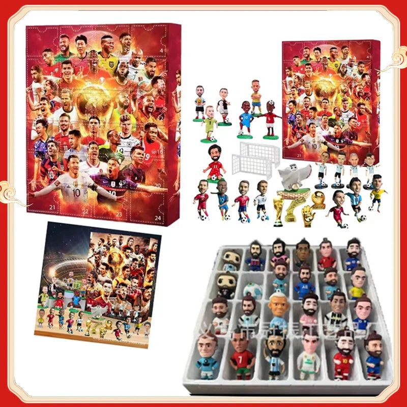 Soccountdown - Fodboldtema Julekalender Med Figurer Stil B Nuvenci.dk