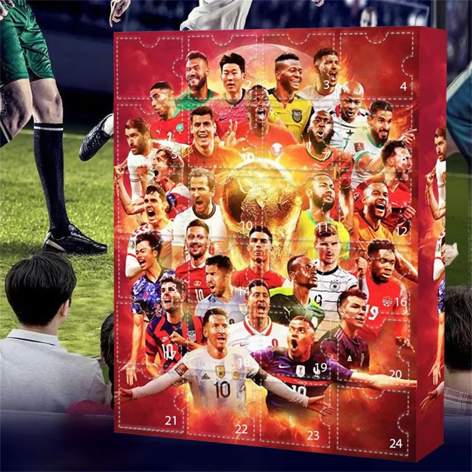 Soccountdown - Fodboldtema Julekalender Med Figurer Nuvenci.dk