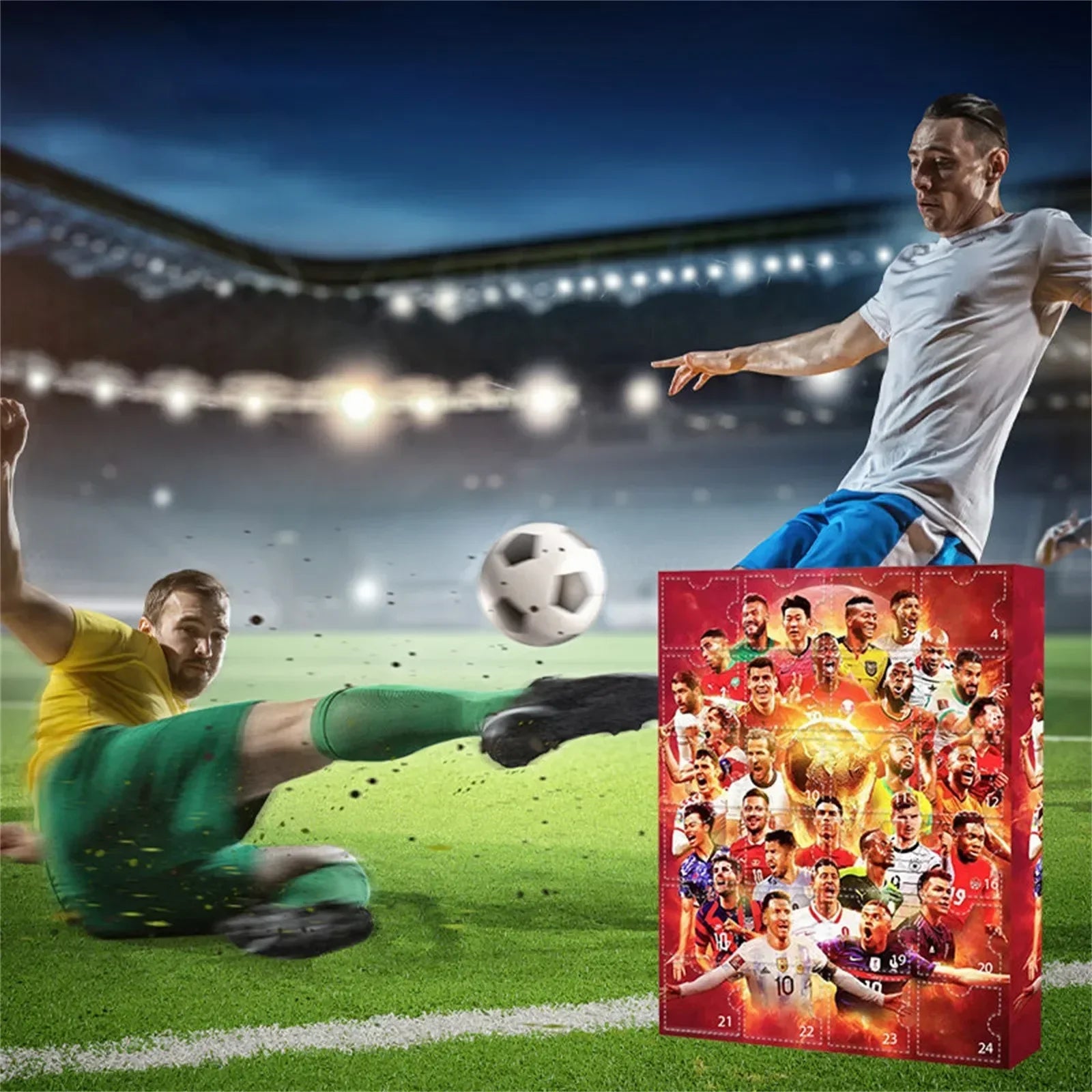 Soccountdown - Fodboldtema Julekalender Med Figurer Nuvenci.dk