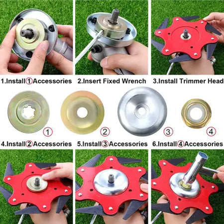 Trimmer Pro | Alsidigt trimmerhoved med 6 klinger3