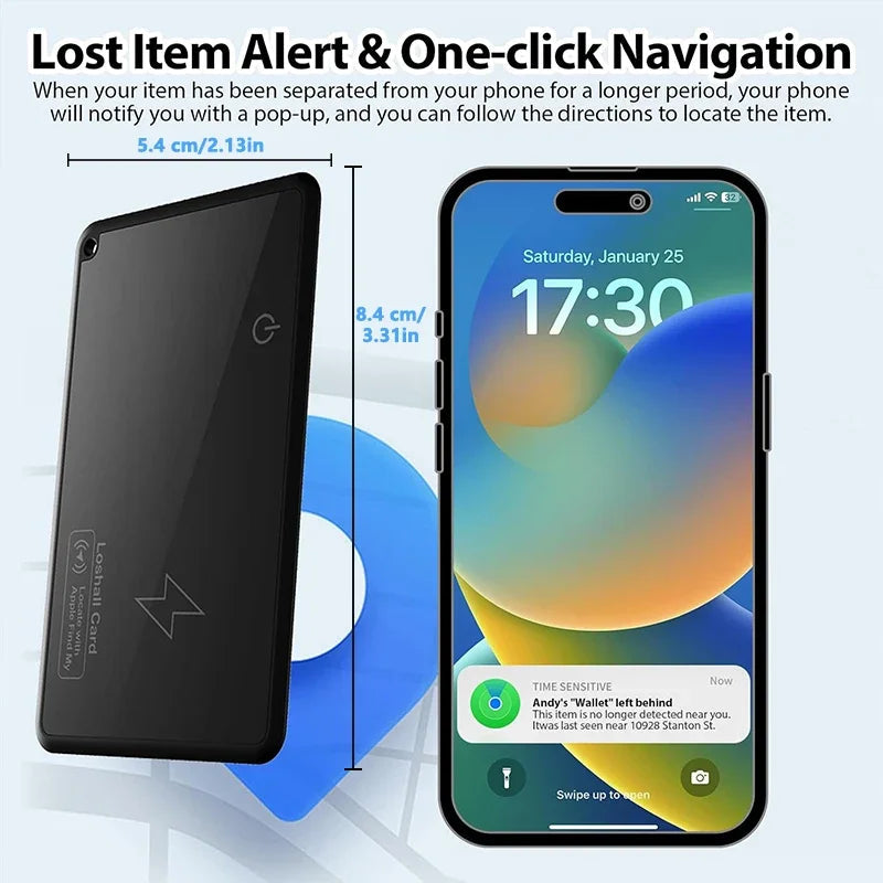 SlimFind | Ultradun Apple Tracker s bezdrátovým nabíjením