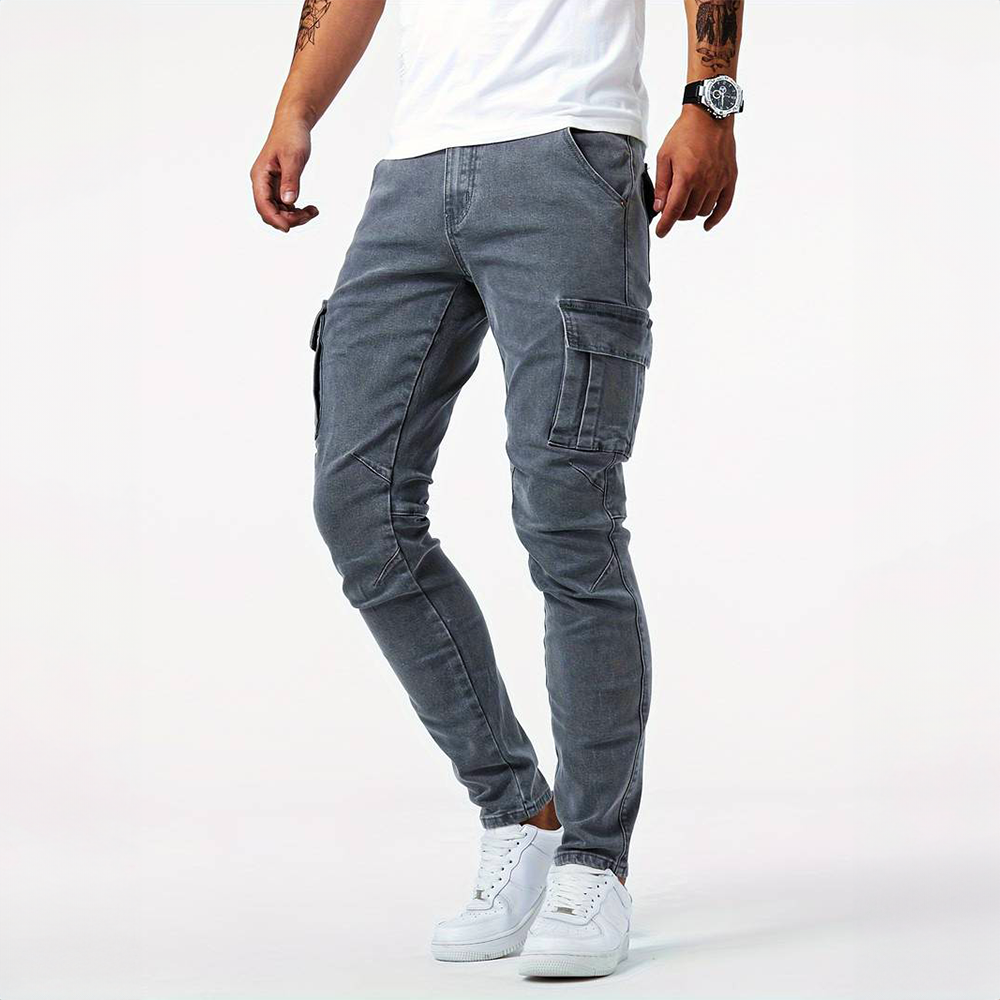 Lumière | Herre Cargo Bukser – Slim Fit Urban Elegance-1