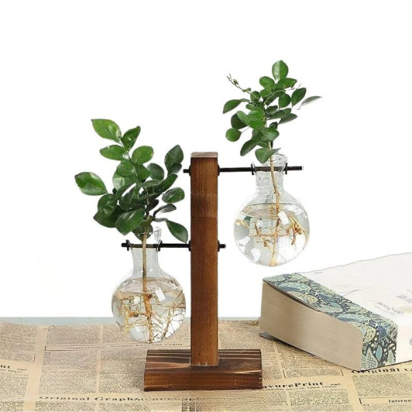 RootFrame | Træramme Hydroponisk Plantevase